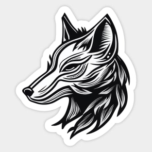 Ornamental wolf Sticker